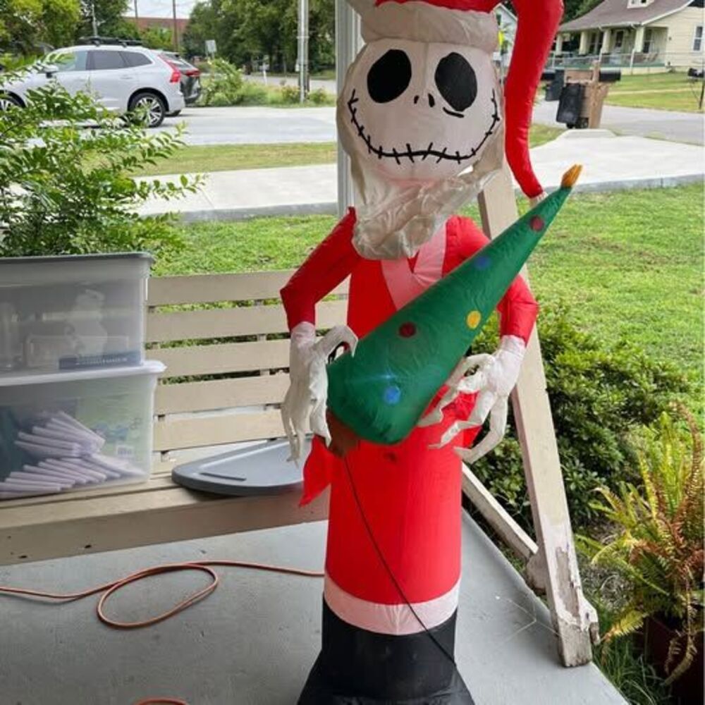 Disney Nightmare Before Christmas Jack Skellington Sandy Claws Inflatable